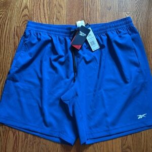 Men’s Reebok lightweight sport shorts, color 2XL, color Blue, NWT